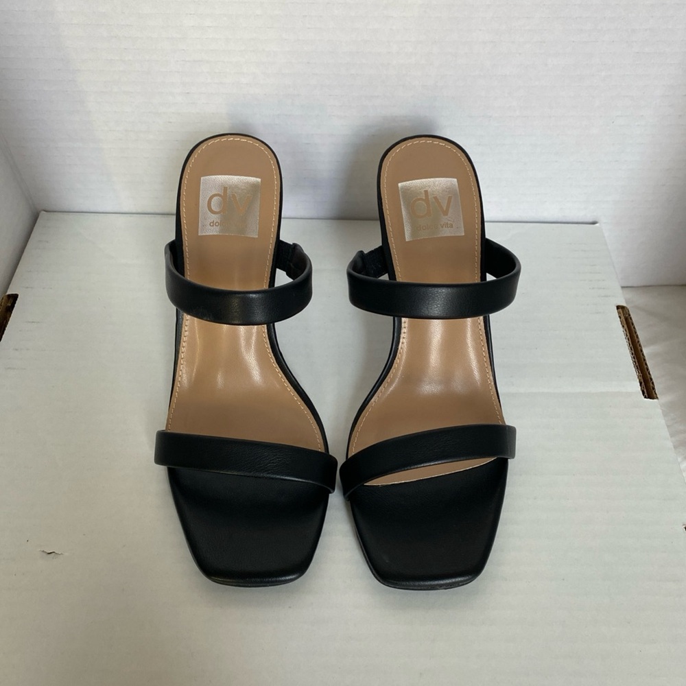 DV by Dolce Vita Womens Yorke Double Strap Block Heel Sandal Sz 5.5